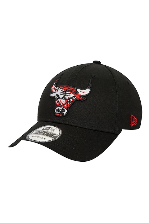 New Era, Регулируема шапка NBA Infill 9Forty с бродирано лого, Червен, Черен, Бял, 56-62 CM