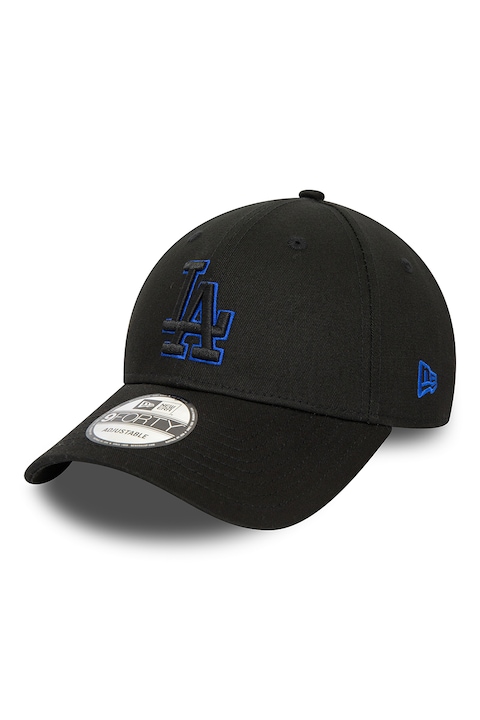 New Era, Sapca cu logo brodat Los Angeles Dodgers 9Forty, Negru, Albastru, 56-62 CM
