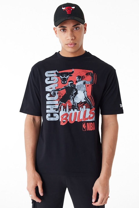 New Era, Тениска с щампа Chicago Bulls, Черен