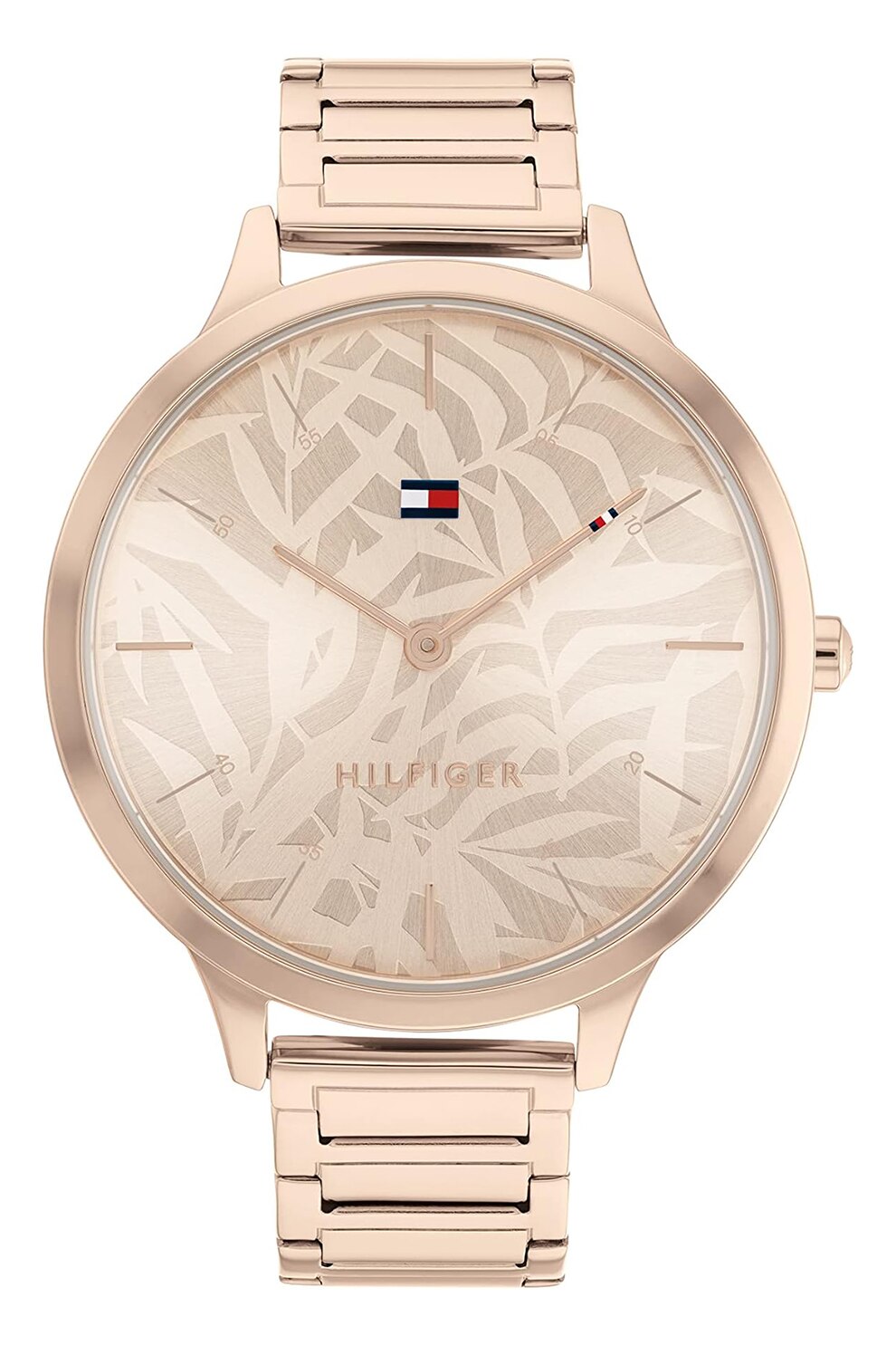 Tommy Hilfiger, Часовник с шарка на циферблата, Rose Gold - eMAG.bg