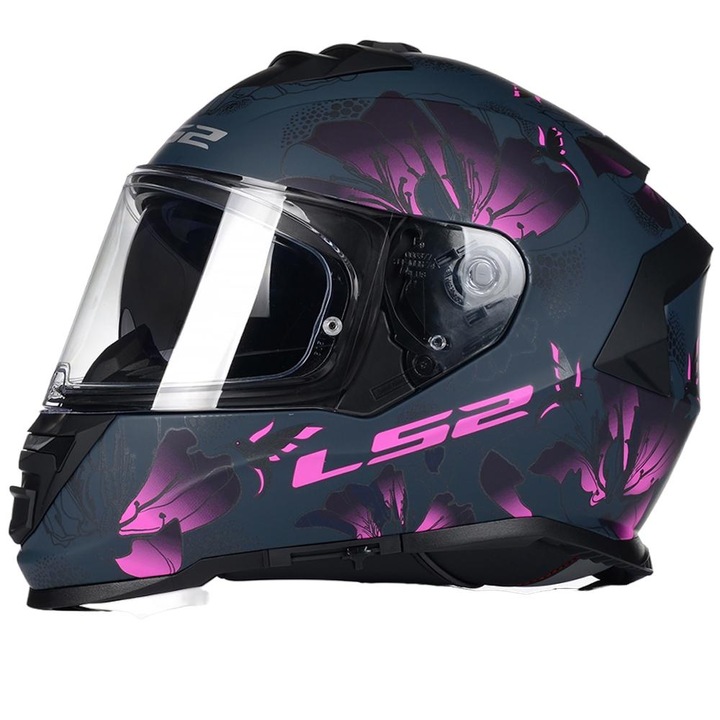 Каска Moto FF800 Storm II Burst, LS2, полимерна, многоцветна, XS