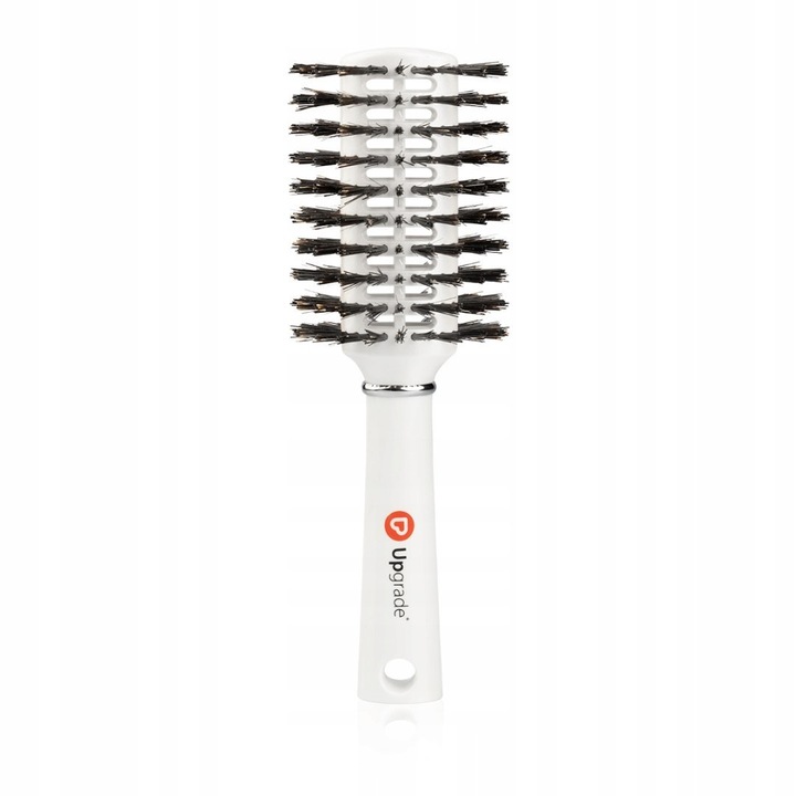 Perie de par UpGrade, ovala, ventilata, alba, 40mm