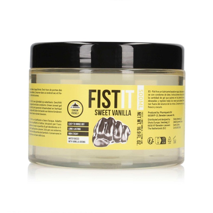 Extra sűrű síkosító, Fist it, vanília ízű, 500 ml