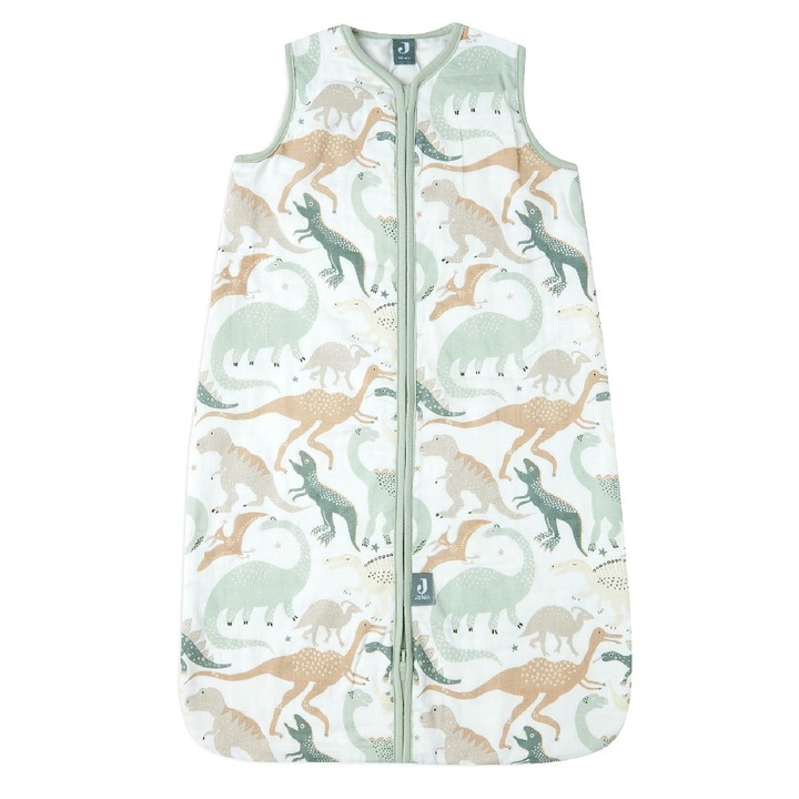 Sac de dormit bebelusi din muselină, Dino, Jollein, 90cm, OEKO-TEX