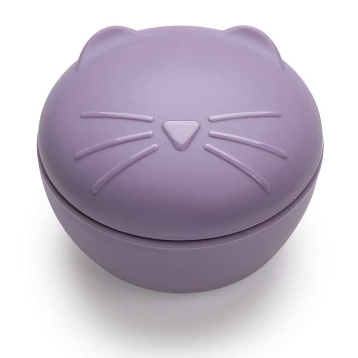 Кутия за храна за деца, Melii, Силикон, Лилава