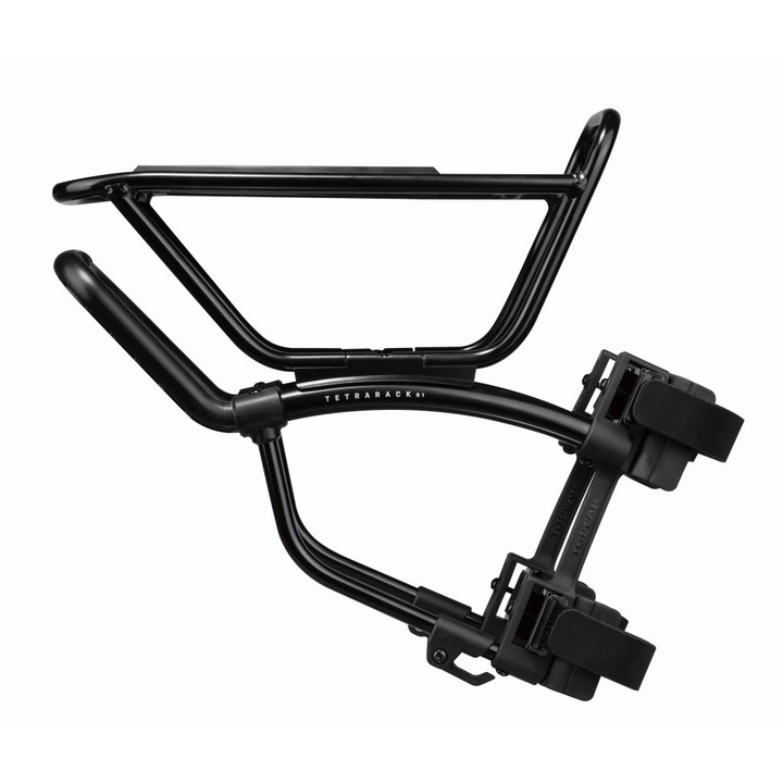 Suport portbagaj bicicleta, Topeak, Aluminiu/Polimer/Nylon, Fixare in fata, 33x29.3x12cm, Negru