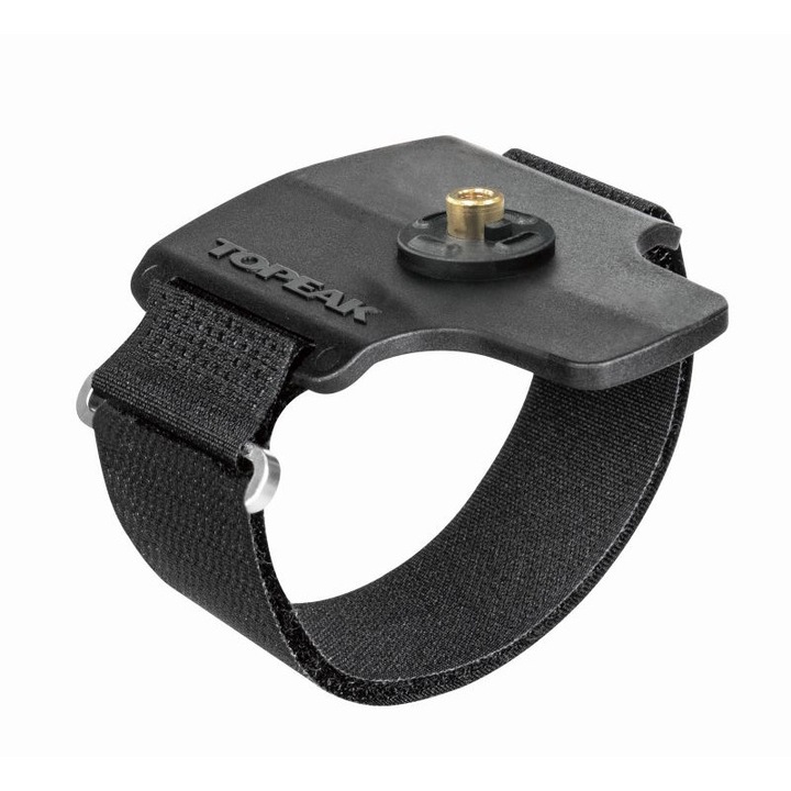 Suport camera bicicleta, Topeak, Polimer/Nylon, Montare pe cos, Negru