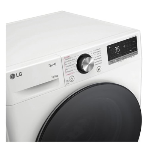 Masina De Spalat Rufe Cu Uscator LG W4WR70X6Y, Clasa D, 10/6 Kg, AI DD®, 1400 Rpm, Alb