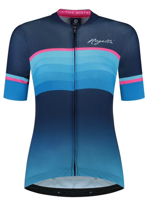 Tricou sport dama, Rogelli, Poliester, Albastru/Roz, Roz/Albastru, 2XL