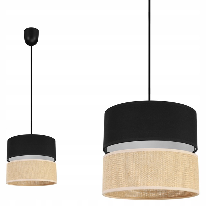 Plafoniera, Light Home, Plastic, Negru/Maro/Bej