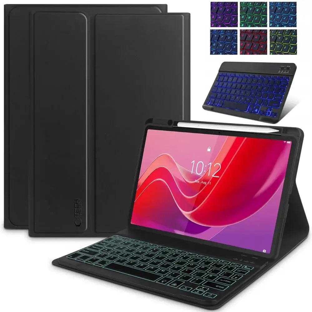 Husa Tech-Protect Sc Pen + Tastatura pentru Lenovo Tab M11 11.0 TB-330 Negru