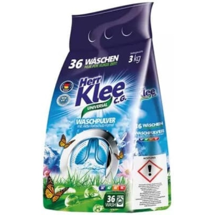 Detergent de rufe universal, Herr Klee, 36 spalari, 3 kg
