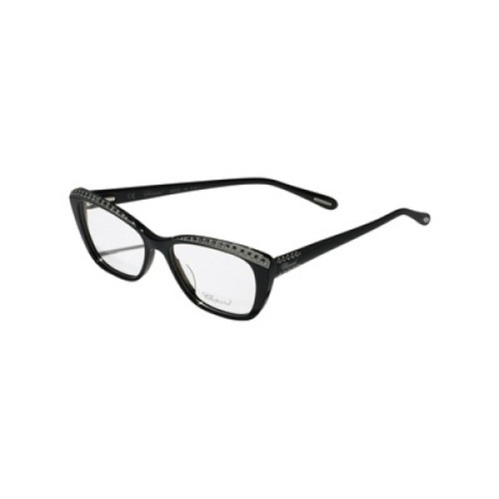 Rama ochelari dama, Chopard, 52-16-140 mm, Negru, Acetat