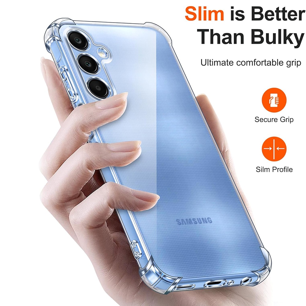 Husa pentru Samsung Galaxy A25 5G, Techsuit Shockproof Clear Silicone, Clear