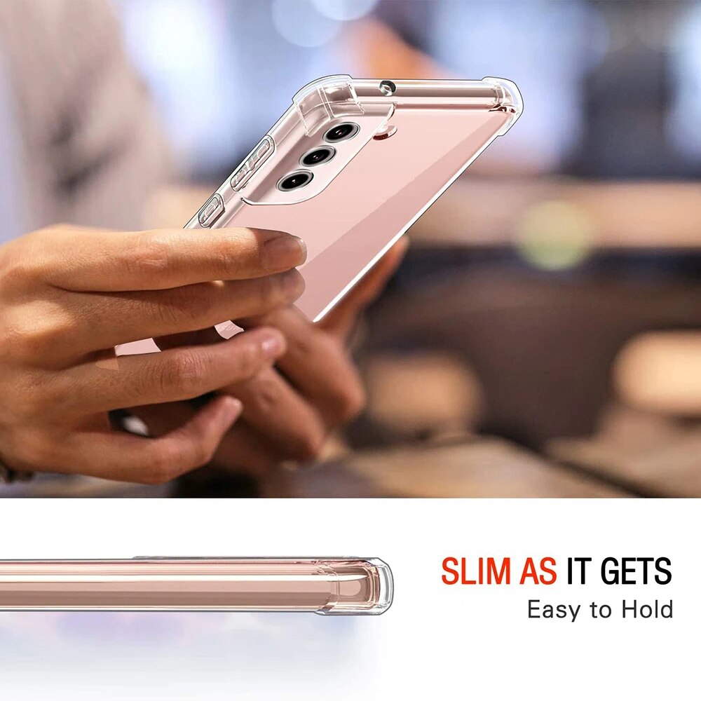 Husa de silicon pentru Samsung Galaxy S23 Plus, Slim Anti-Soc, TPU, Potrivire perfecta, Flexibil, Durabil, Colturi rezistente la impact, Transparenta completa