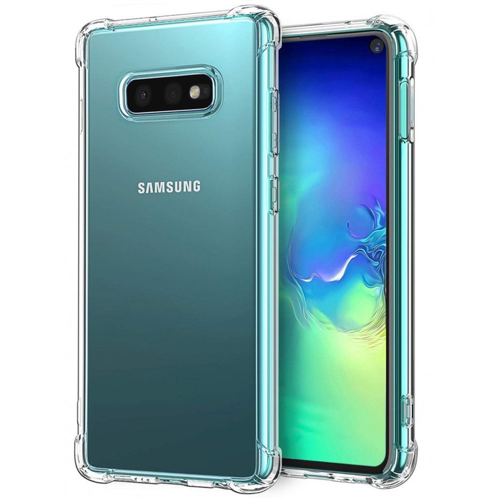 Калъф за Samsung Galaxy S10e, Slim Anti-Shock, TPU, Перфектно прилепване, Гъвкав, Издръжлив, Удароустойчиви ъгли, Пълна прозрачност