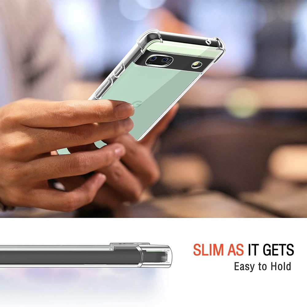 Husa de silicon pentru Google Pixel 6a, Slim Anti-Soc, TPU, Potrivire perfecta, Flexibil, Durabil, Colturi rezistente la impact, Transparenta completa