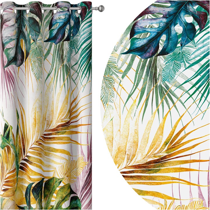 Perdea Cu Inele, Homeview, 126, 140X250, Multicolor