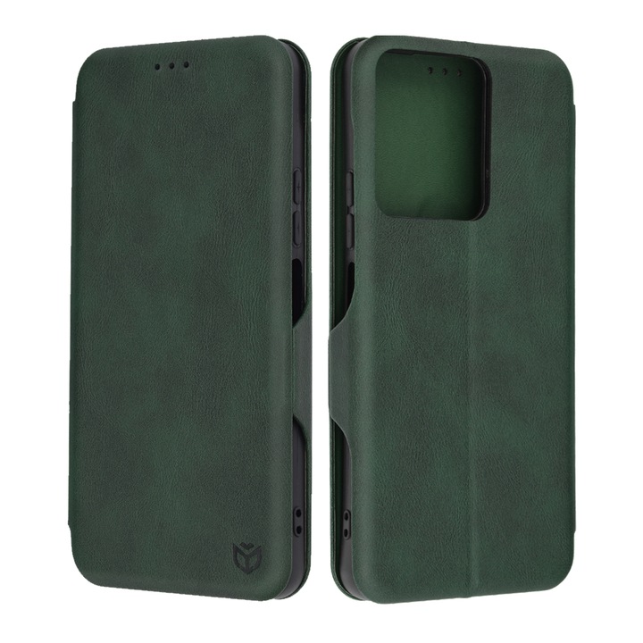 Калъф Techsuit Safe Wallet Plus за Xiaomi Redmi 13C 4G/5G/Poco M6/Poco C65, Тъмнозелен