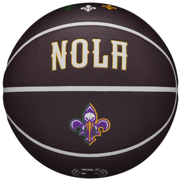 Minge baschet, Wilson NBA Team City Collector New Orleans Pelicans Ball WZ4016419ID, Maro, 7