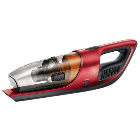 Aspirator vertical 2 in 1 Philips PowerPro Duo FC6162/02, 12 V, 0.6 l, Tehnologie PowerCyclone, Rosu/Negru