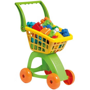 Cos de cumparaturi Molto cu 30 cuburi de constructie incluse Cos de cumparaturi Molto cu 30 cuburi de constructie incluse