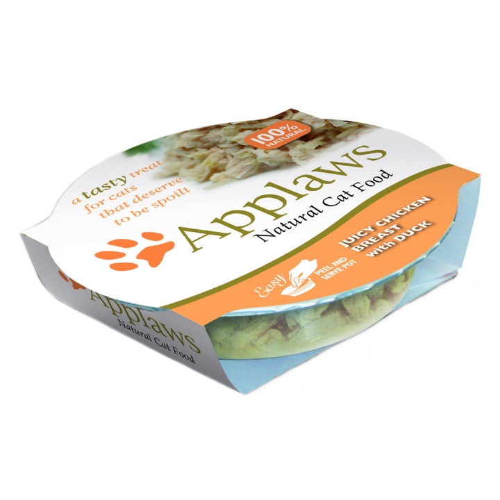 Applaws macskaeledel, Csirke és Kacsa, 60 g