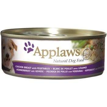 Hrana umeda pentru caini, Applaws, Pui si Legume, conserva 156 g Hrana umeda pentru caini, Applaws, Pui si Legume, conserva 156 g