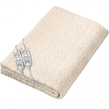 Patura electrica Beurer UB 86 XXL, 160 x 150 cm, 60 W, Crem Patura electrica Beurer UB 86 XXL, 160 x 150 cm, 60 W, Crem