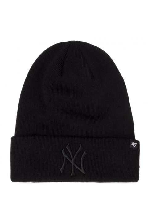 Шапка MLB New York Yankees, марка 47, памук, черна
