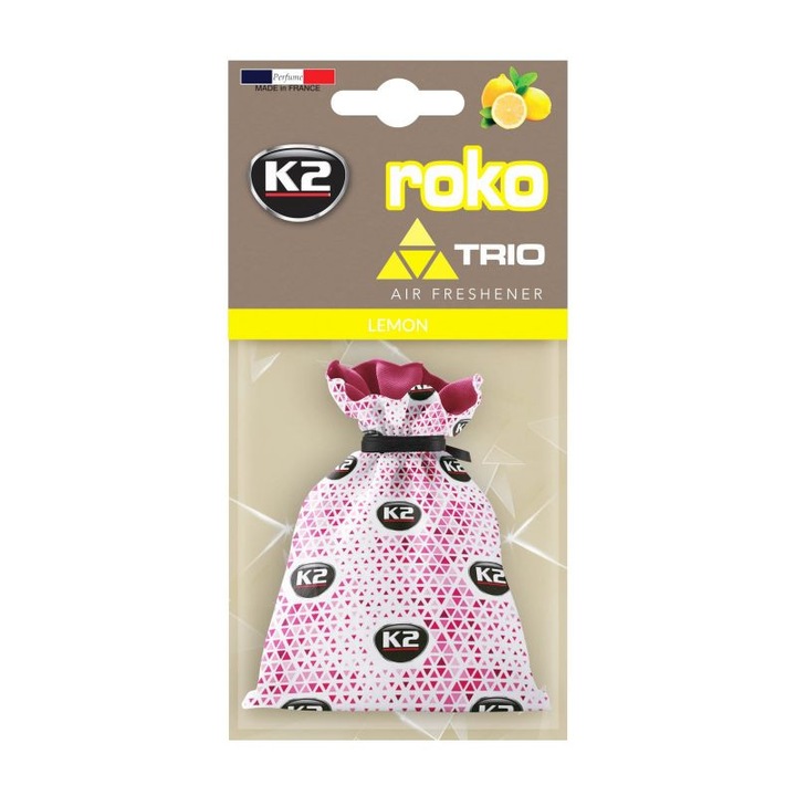 Odorizant auto saculet K2 25g ROKO TRIO LEMON