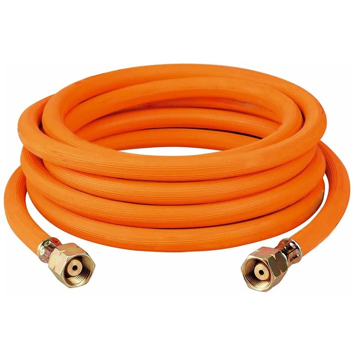 Furtun pentru butelie gaz, SEMPERIT, G3/8"L, 5 m, Portocaliu
