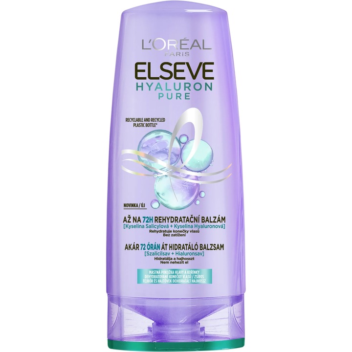 Balsam de par L'Oreal Paris Elseve Hyaluron Pure, 300 ml