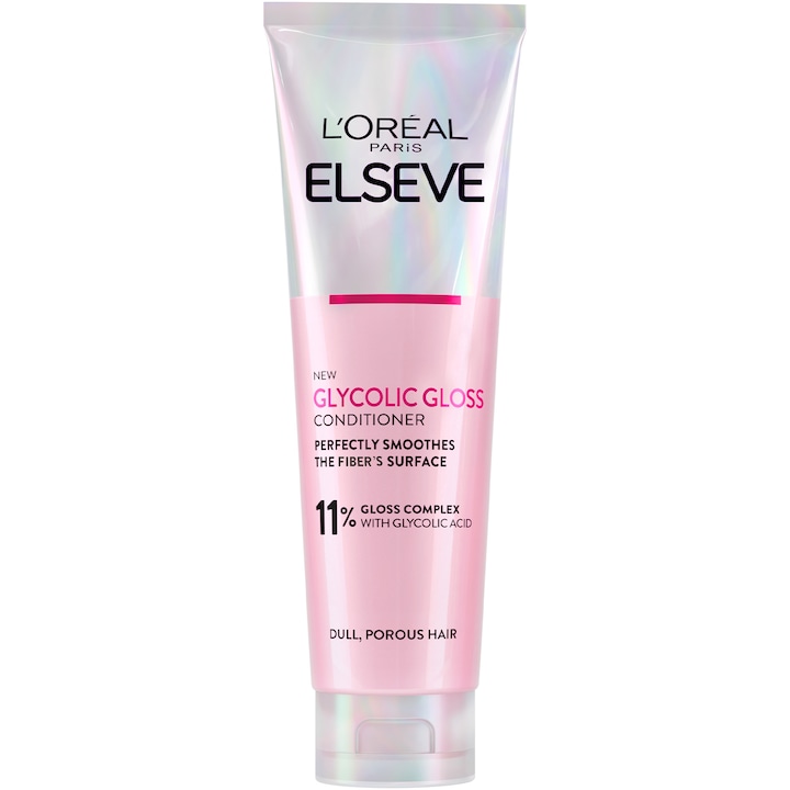 Балсам за коса L'Oreal Paris Elseve Glycolic Gloss, За блясък, 11% Glycolic Acid, 150 мл