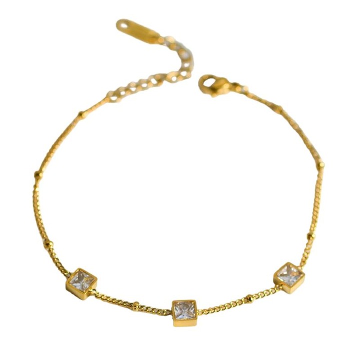 Bratra pentru femei, Otel inoxidabil, Auriu