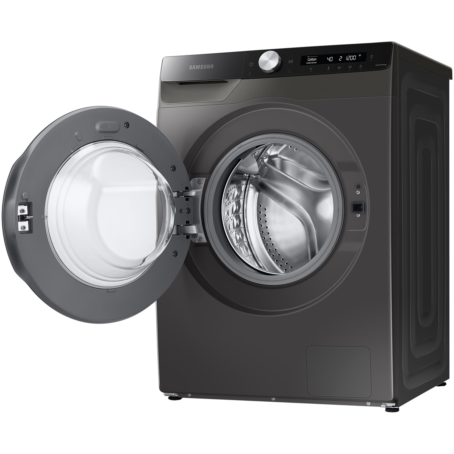 Masina de spalat rufe Samsung WW80T534DAXAS7, 8 kg, 1400 RPM, Clasa A, Auto Dosing, Eco Bubble, AI Energy, Motor Digital Inverter, Antracit