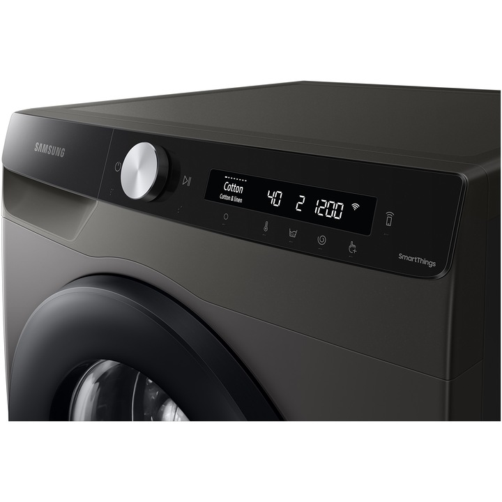 Masina de spalat rufe Samsung WW80T534DAXAS7, 8 kg, 1400 RPM, Clasa A, Auto Dosing, Eco Bubble, AI Energy, Motor Digital Inverter, Antracit