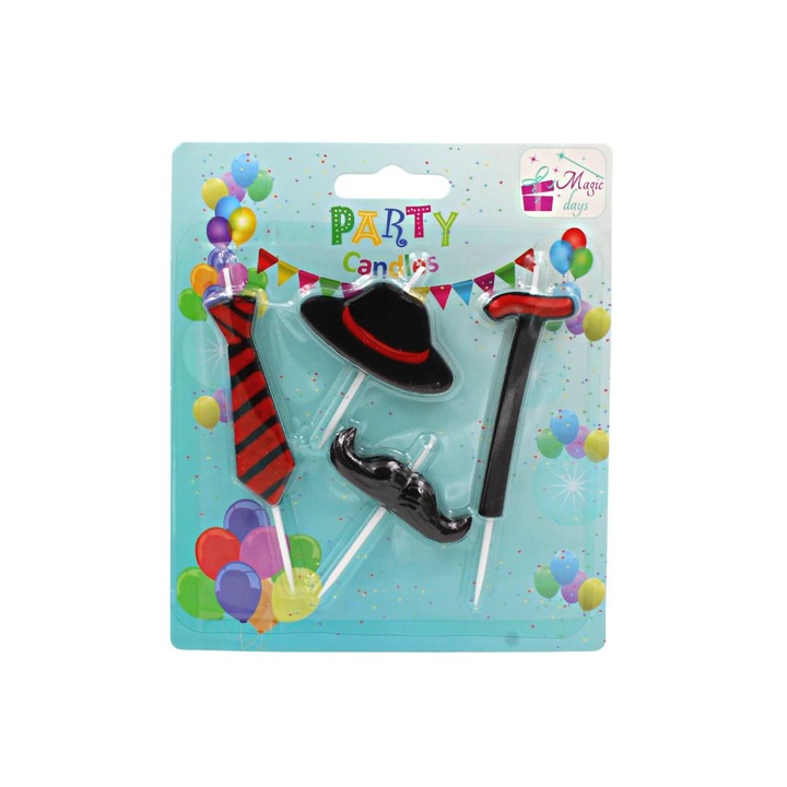 Комплект от 4 реквизита модел парти свещи