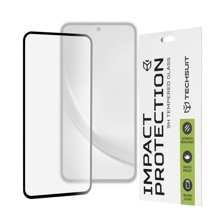 Fólia Samsung Galaxy A35 5G / A55 5G telefonhoz - Techsuit 111D teljes burkolat / teljes ragasztós üveg - fekete