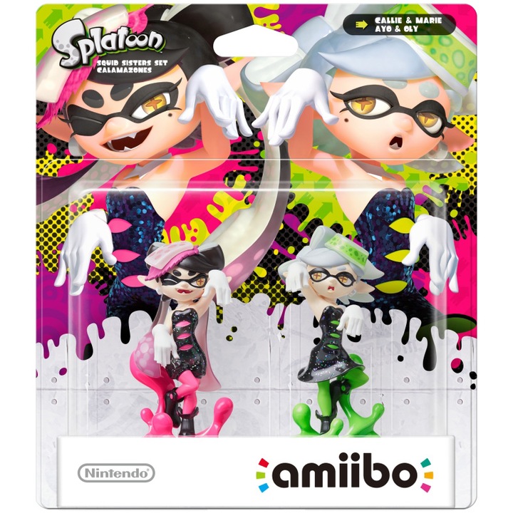 Figurina Amiibo Callie & Marie Splatoon (2 Pack)