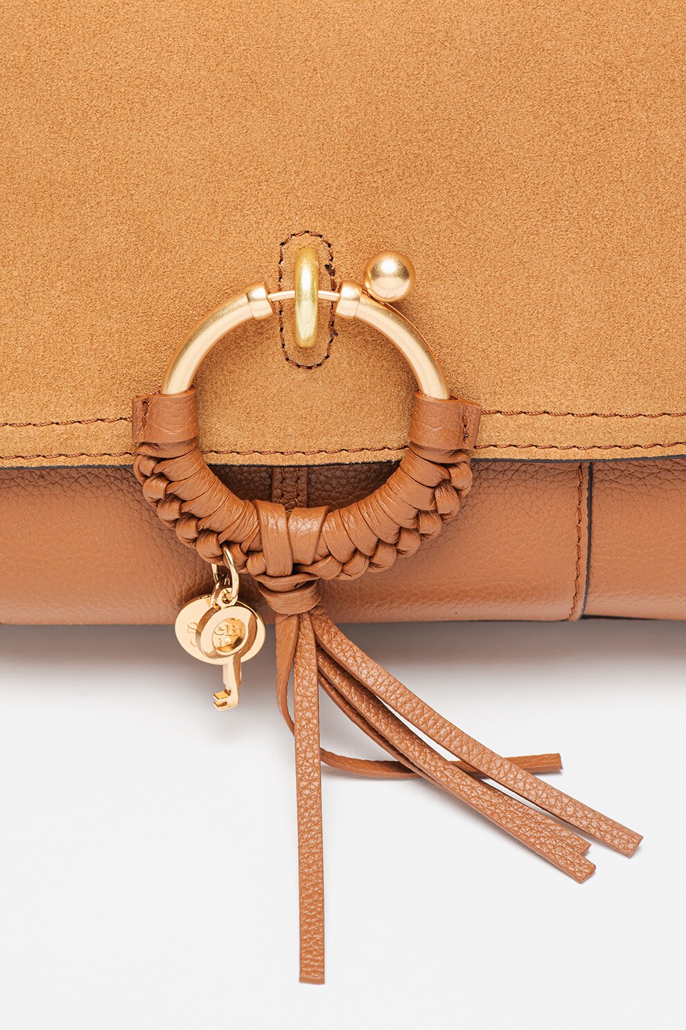 See by Chloé, Geanta crossbody de piele cu clapa din piele