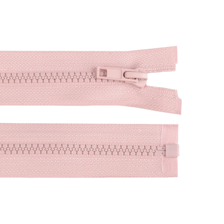 Fermoar plastic detasabil Crisalida, lungime 30 cm, Roz pudrat