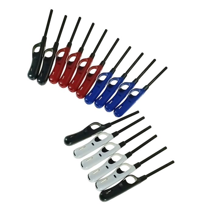 Set 16 brichete cu gaz, BRB00047, reincarcabile, pentru aprins focul, multicolor 283 mm