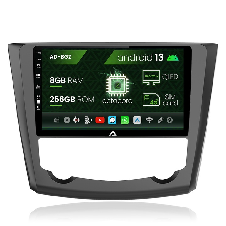 Navigatie Autodrop Renault Kadjar, Android 13, Z-Octacore, 8GB RAM, 256GB ROM, 9 Inch - AD-BGZ9008, AD-BGRKIT364