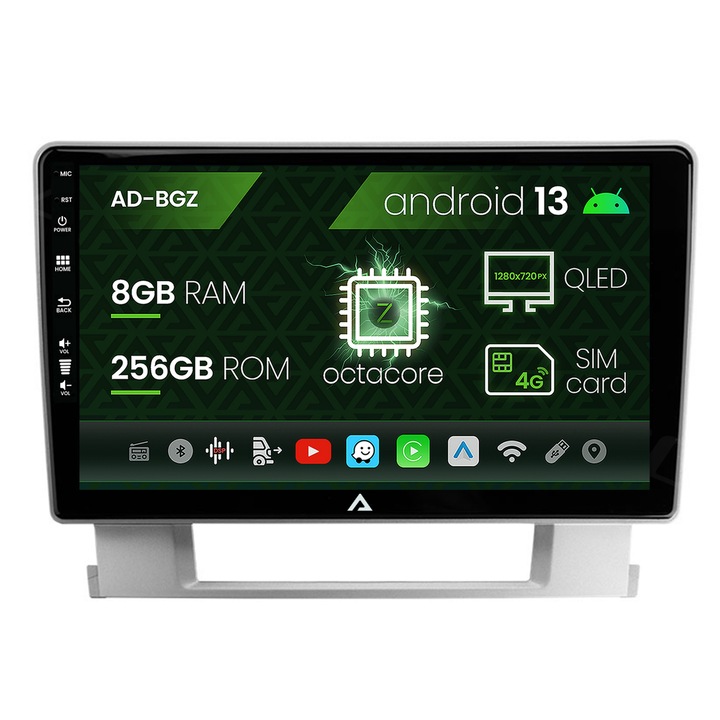 Navigatie Autodrop Opel Astra J, Android 13, Z-Octacore, 8GB RAM, 256GB ROM, 9 Inch - AD-BGZ9008, AD-BGRKIT253