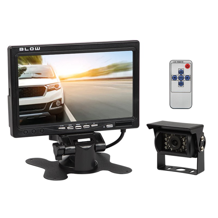 Camera auto, Blow, 12V/24V, Negru