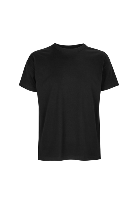 Sol's Boxy túlméretezett férfi póló - So03806, Fekete