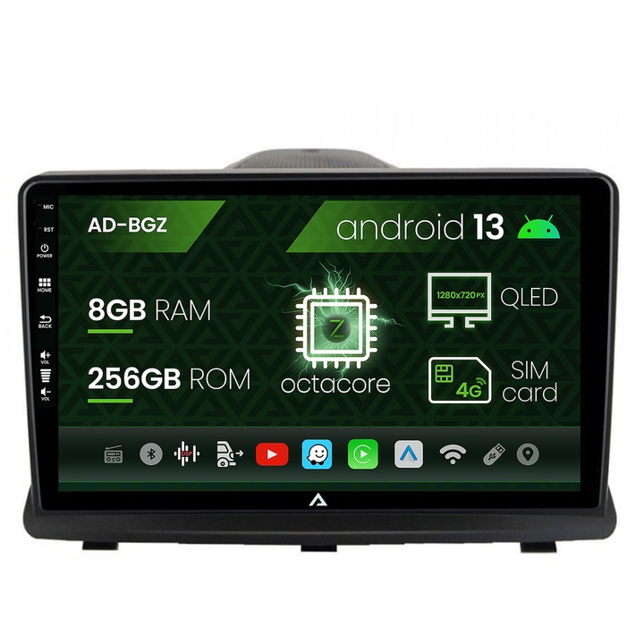 Navigatie Autodrop Opel Antara (2006-2015), Android 13, Z-Octacore, 8GB RAM, 256GB ROM, 9 Inch - AD-BGZ9008, AD-BGRKIT386