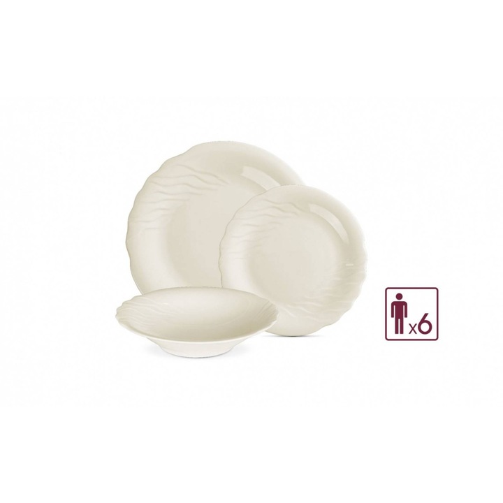 Комплект 18 чинии, Gerlach, Celestia, За 6 човека, Порцелан, Fildes