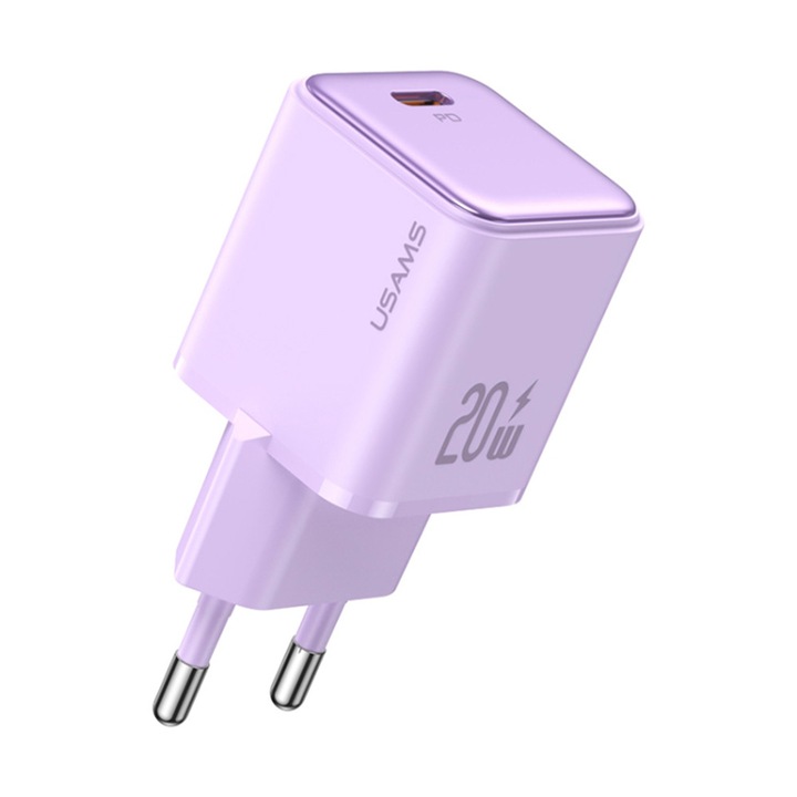 Incarcator priza Usams X-ron Series (US-CC183) - Port Fast Charging, USB-C PD20W, 3A - Mov
